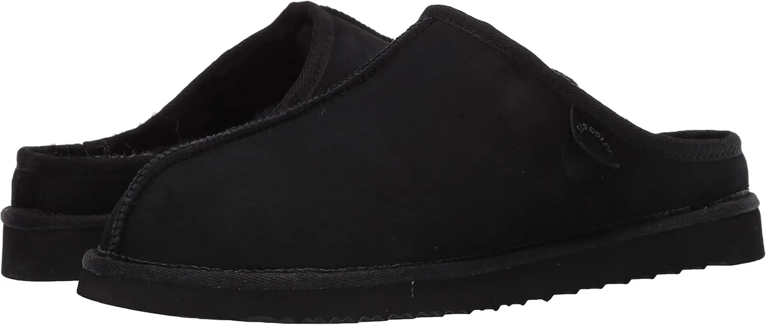Fireside by Dearfoams Men's Grafton Shearling Indoor/Outdoor Clog Slipper