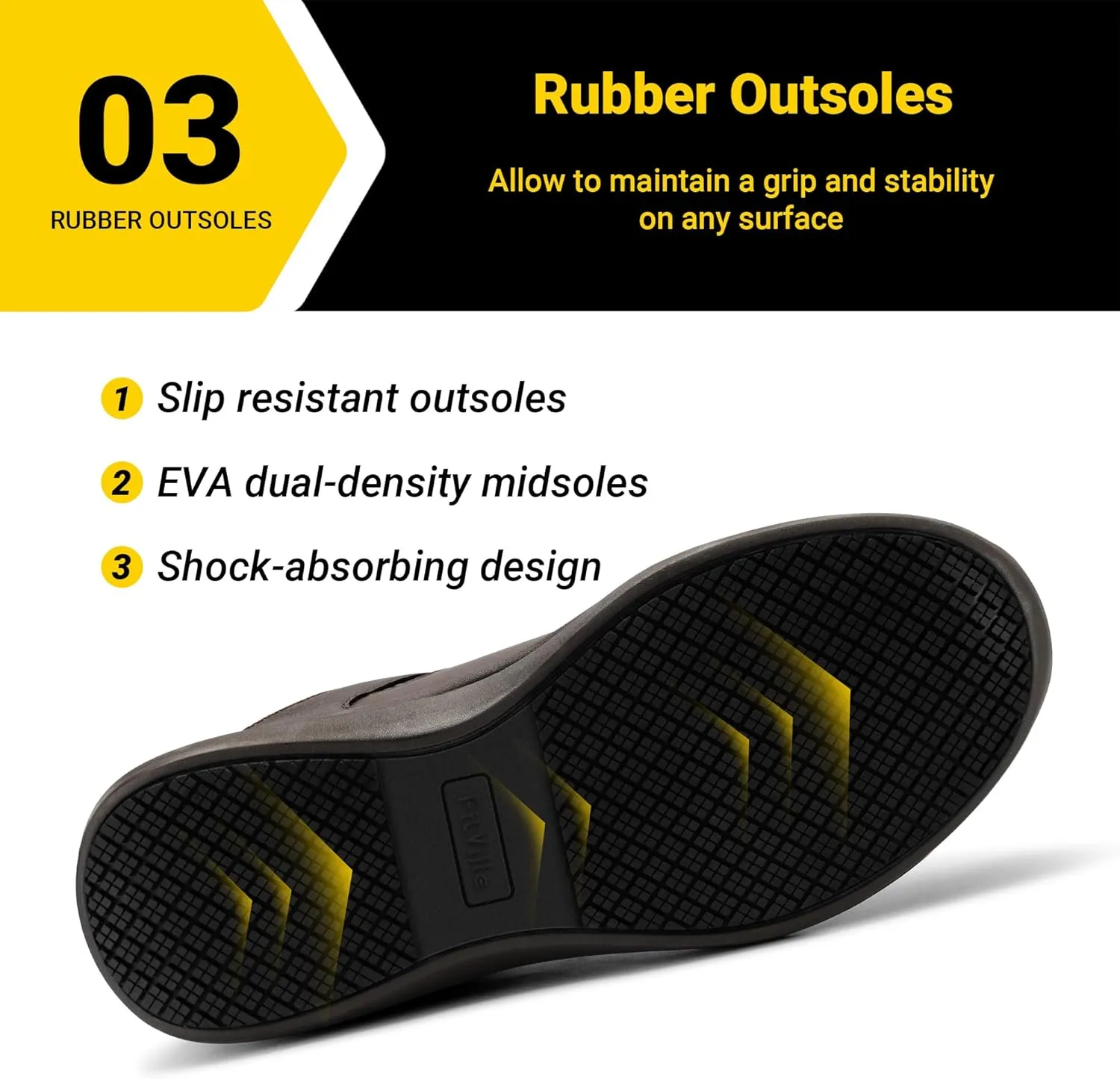 FitVille Extra Wide Steel Toe Shoes for Men Wide Water Resistant Leather Composite Toe Work Shoes for Men Slip Resistant
