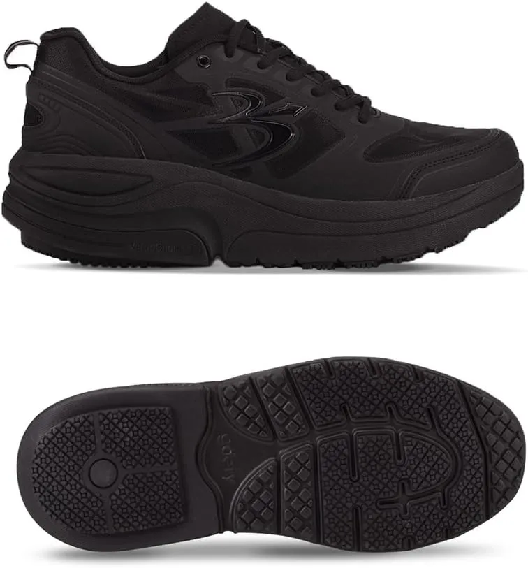 G-DEFY ION Mens Orthopedic Walking Shoe | VersoShock Technology for Pain Associated with Prolonged Standing or Walking | Arch Support | Diabetic Shoes | Wide Shoes | Free Custom Orthotic
