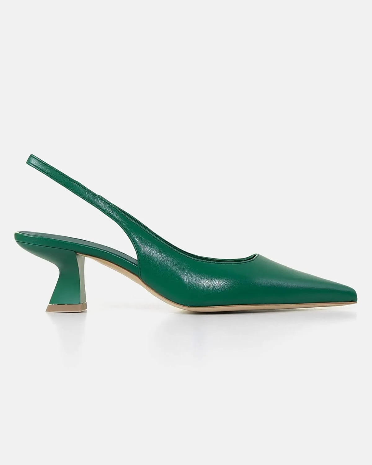 gihubafuil Women??s Low Kitten Heel Pumps Shoes Closed Pointed Toe Heels Casual Slingback Slip-on Dress Shoes