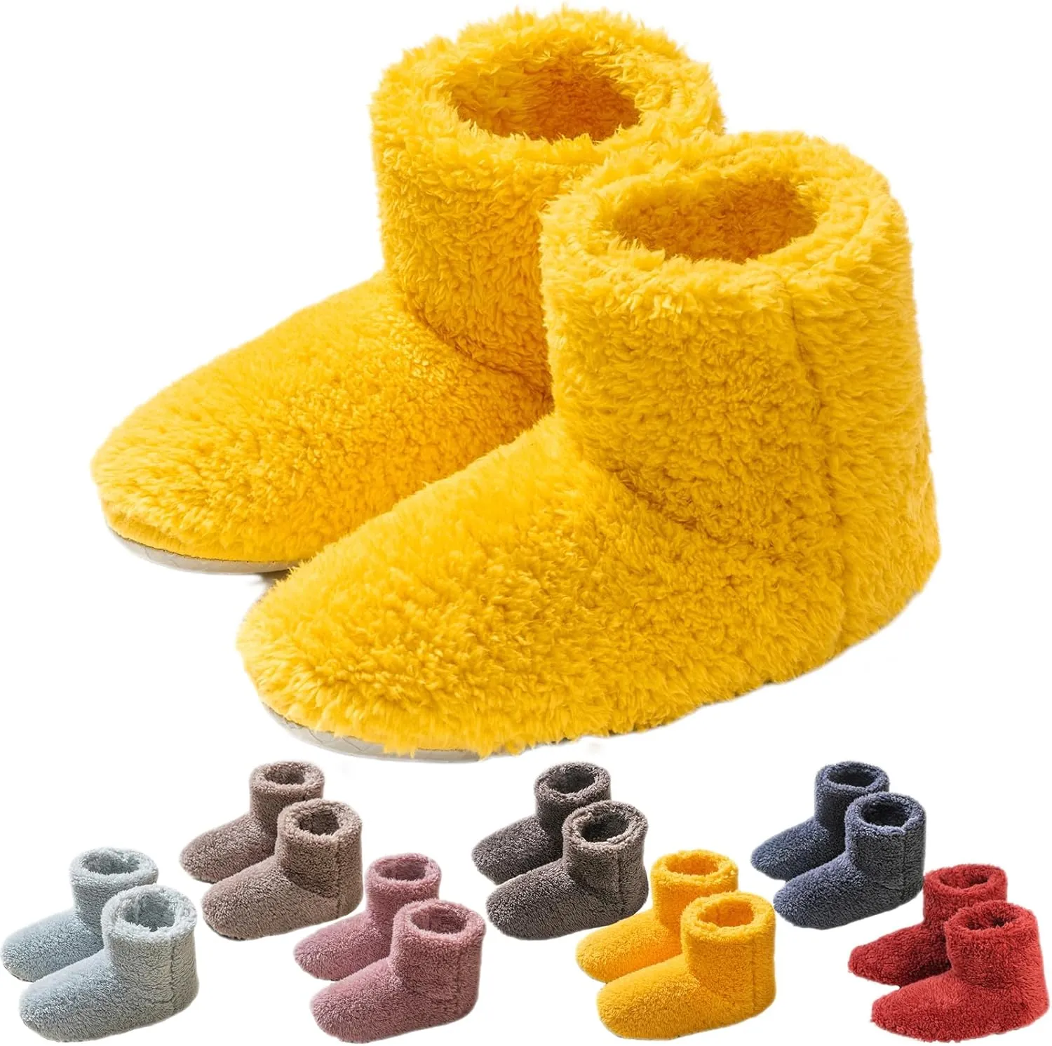 Giltpeak Boot Slippers for Women Indoor, Slipper Socks for Women, House Booties, Cozy Warm Lined Slippers for Non-Slip Indoor Slippers