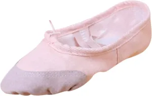 Girls Ballet Shoes Basic Dance Slippers Toddler Kids Simple Drawstring Bowknot Dancing Performance Practice Shoes