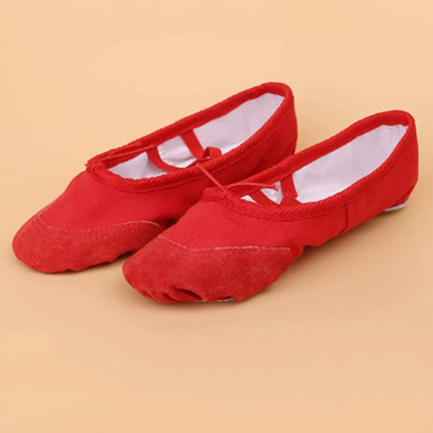 Girls Ballet Shoes Basic Dance Slippers Toddler Kids Simple Drawstring Bowknot Dancing Performance Practice Shoes