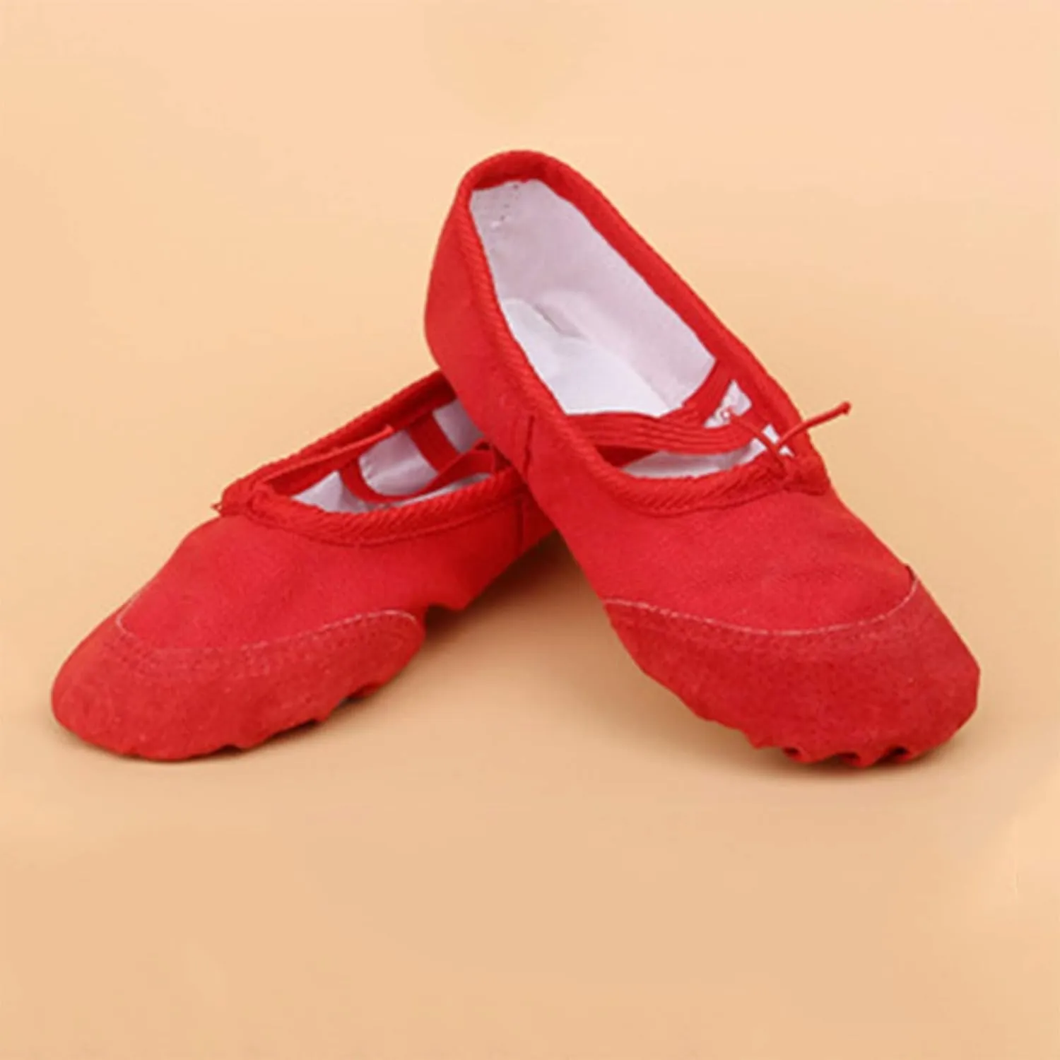 Girls Ballet Shoes Basic Dance Slippers Toddler Kids Simple Drawstring Bowknot Dancing Performance Practice Shoes