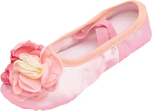 Girls Ballet Shoes Elegant Cute Floral Dance Slippers Toddler Kids Trendy Indoor Yoga Dancing Performance Shoes