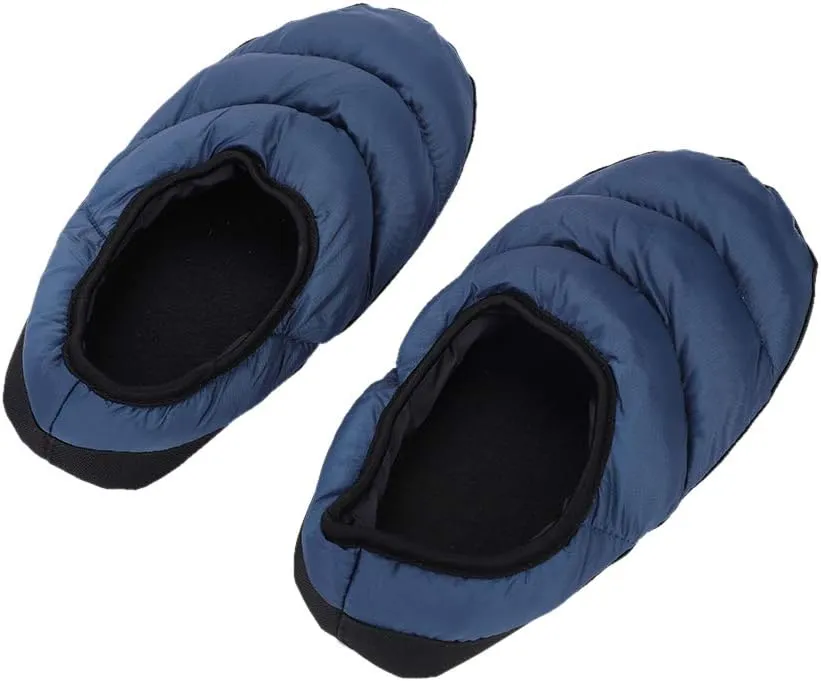 haozaikeji Indoor Down Slippers Winter Warm House Footwear Slip-on Indoor Shoes Camping Slippers for Men Women