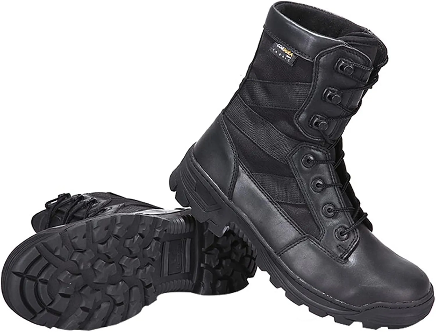 hongrenamz Mens Camping Walking Boots Lightweight High Rise Hiking Climbing Trekking Waterproof Shoes Black-EU45/US11