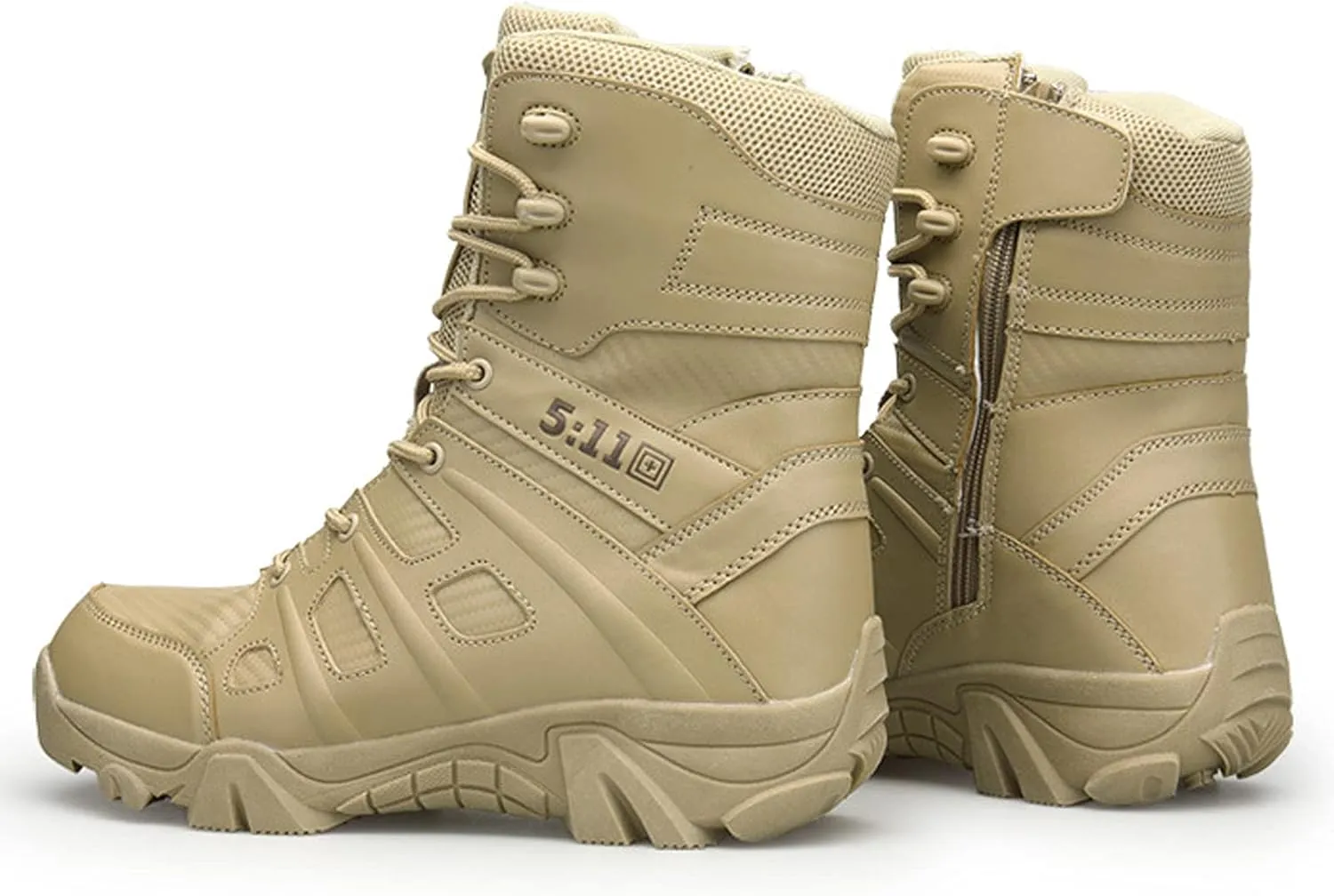 hongrenamz Walking Boots for Men Ankle High Waterproof Outdoor Hiking Trekking Climbing Shoes Lightweight Breathable Trail Boots