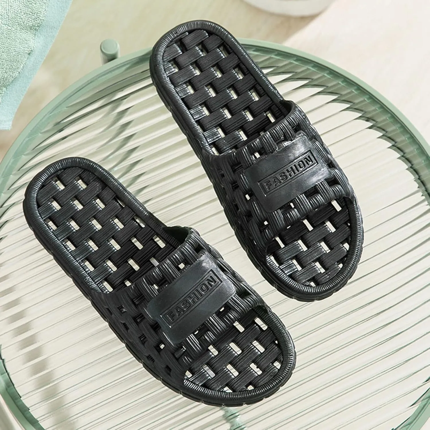Indoor Slippers Non-Slip Pool Beach Bathroom Travel Slippers Eva Anti-Slip Indoor & Outdoor Kids