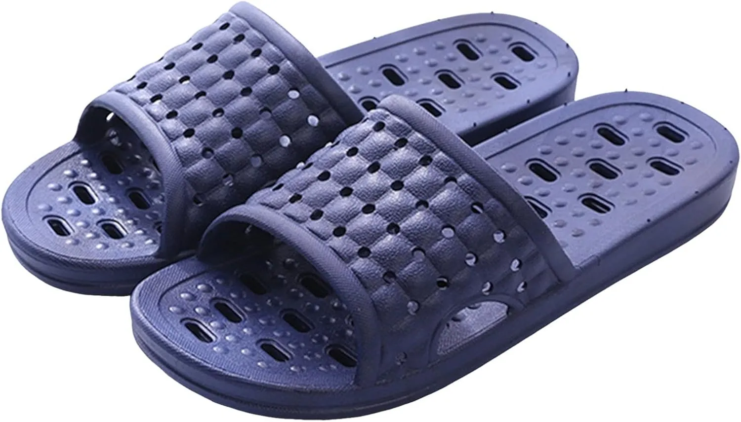 Indoor Slippers Shower Shoes with Drainage Holes House Slippers Cushioned Thick Sole Sandals for Indoor and Outdoor