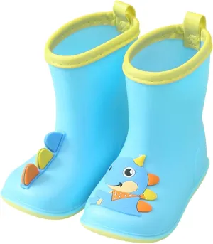 IWIHMIV Babys Rain Boots Children Waterproof Shoes Rain Boots for Kids Girls Dinosaur Rain Boots for Boys Toddler