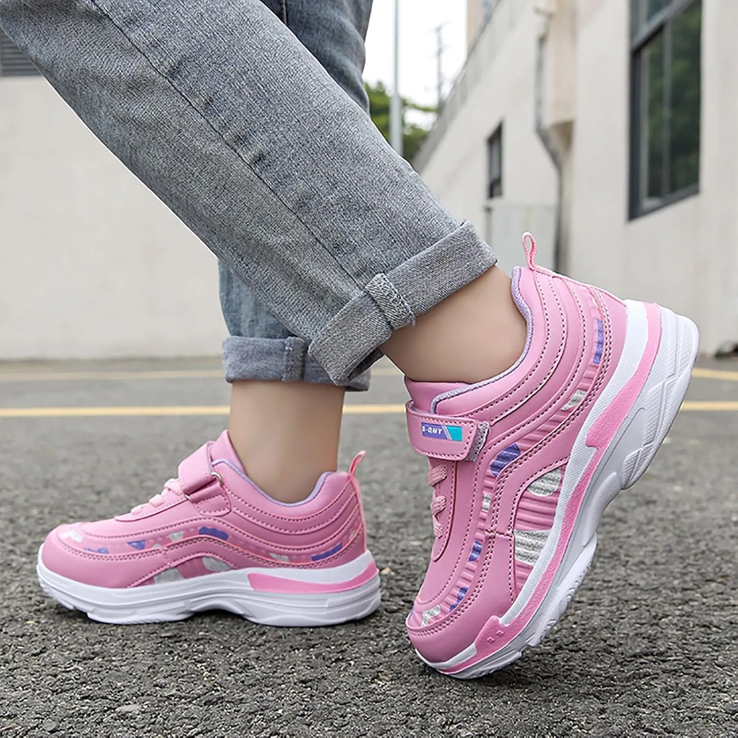 IWIHMIV Running Shoes for Boys Kids Athletic Shoes Kids Tennis Shoes Boys Kids Tennis Running Shoes Lightweight Sneakers