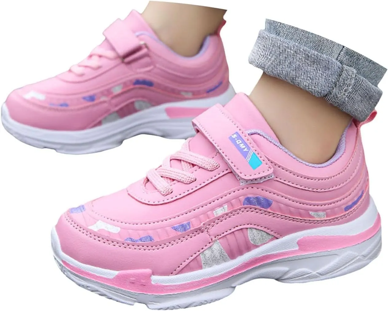 IWIHMIV Running Shoes for Boys Kids Athletic Shoes Kids Tennis Shoes Boys Kids Tennis Running Shoes Lightweight Sneakers