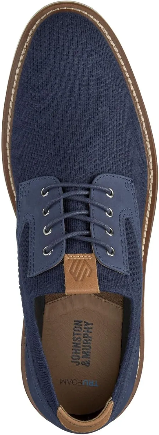 Johnston & Murphy Men's Hodges Knit Plain Toe Shoe