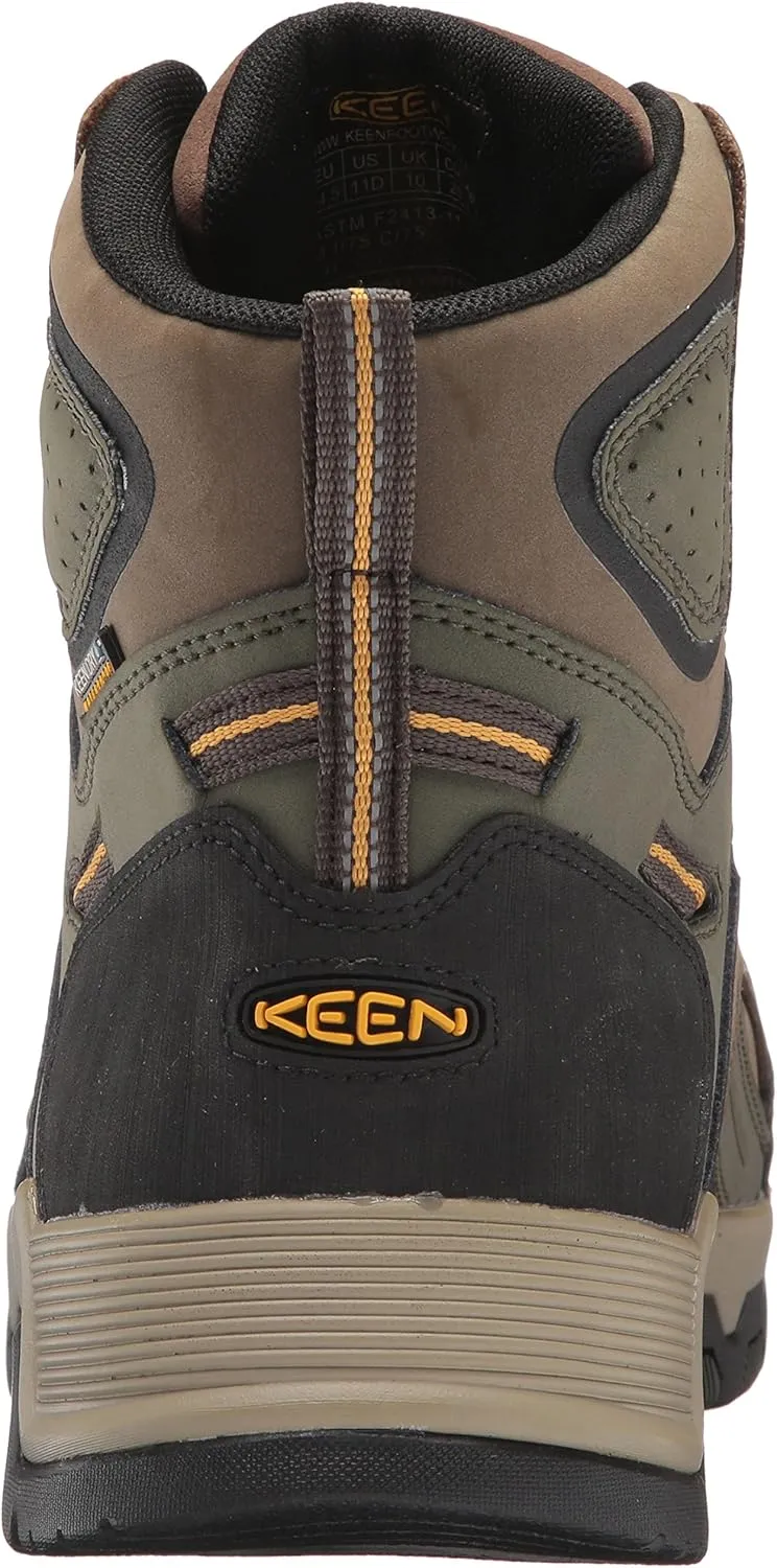 KEEN Utility Men's Davenport Mid Composite Toe Waterproof Work Shoe