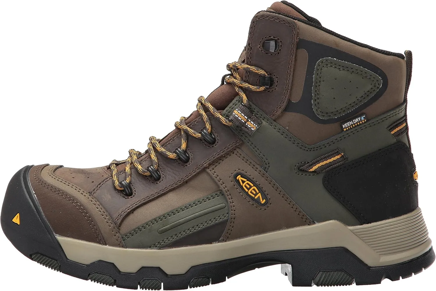 KEEN Utility Men's Davenport Mid Composite Toe Waterproof Work Shoe