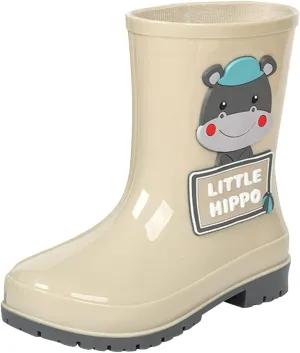 Kids Rain Boots Boys Girls Cute Cartoon Animals Graphic Letter Waterproof Anti-Slip Unisex Water Rainboot Shoes