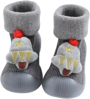 Kids Shoes Girls,Baby Walking Shoes Sock Shoes Non-Slip Prewalker Shoes Soft Indoor Kawaii Shoes 0-4 Years