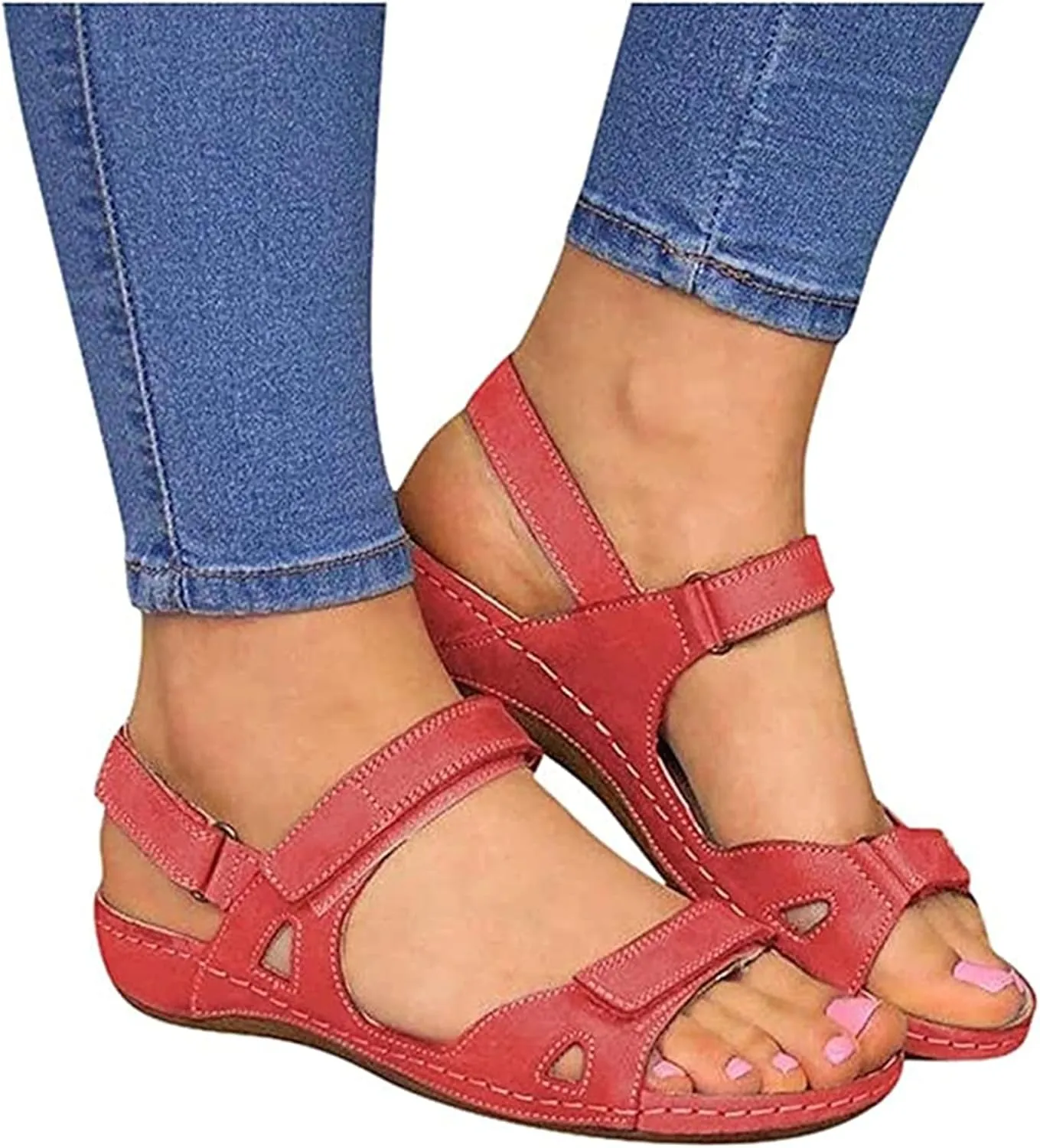 Ladmiple Orthotic Sandals For Women Dressy Summer Flips Flops Arch Support for Flat feet Orthopedic Slides Plantar Fasciitis