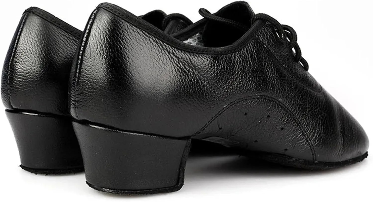 Latin Dance Shoes Man Men's Latin Dance Shoes Ballroom Tango Man Latin Dancing Shoes for Man Boy Shoes Dance Sneaker Jazz Shoes(Indoor Fur Sole,34)
