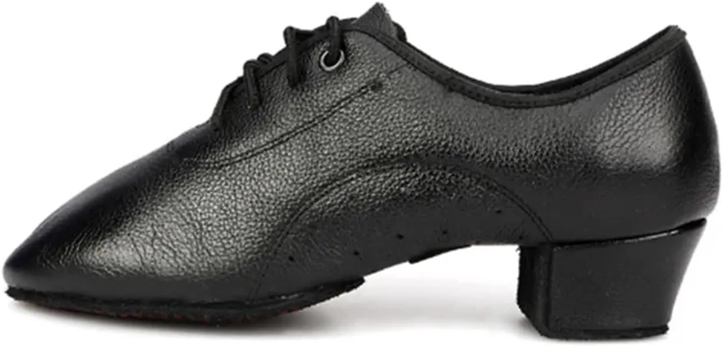 Latin Dance Shoes Man Men's Latin Dance Shoes Ballroom Tango Man Latin Dancing Shoes for Man Boy Shoes Dance Sneaker Jazz Shoes(Indoor Fur Sole,34)