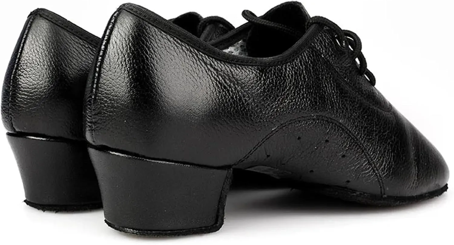 Latin Dance Shoes Man Men's Latin Dance Shoes Ballroom Tango Man Latin Dancing Shoes for Man Boy Shoes Dance Sneaker Jazz Shoes(Indoor Fur Sole,34)