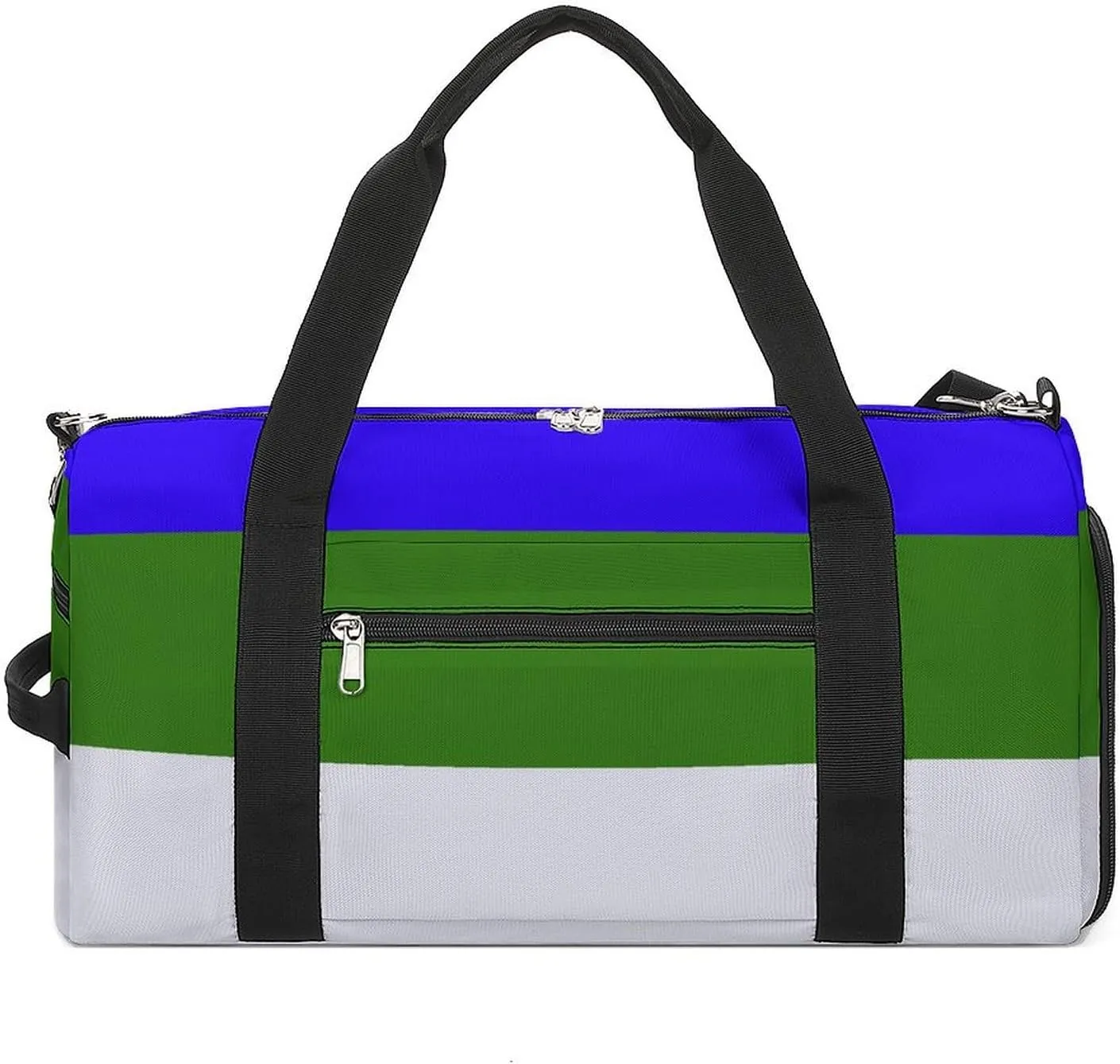 Lightweight Komi Republic Flag Duffel Bag for Boys Girls with Shoe Compartment Weekender