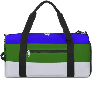 Lightweight Komi Republic Flag Duffel Bag for Boys Girls with Shoe Compartment Weekender