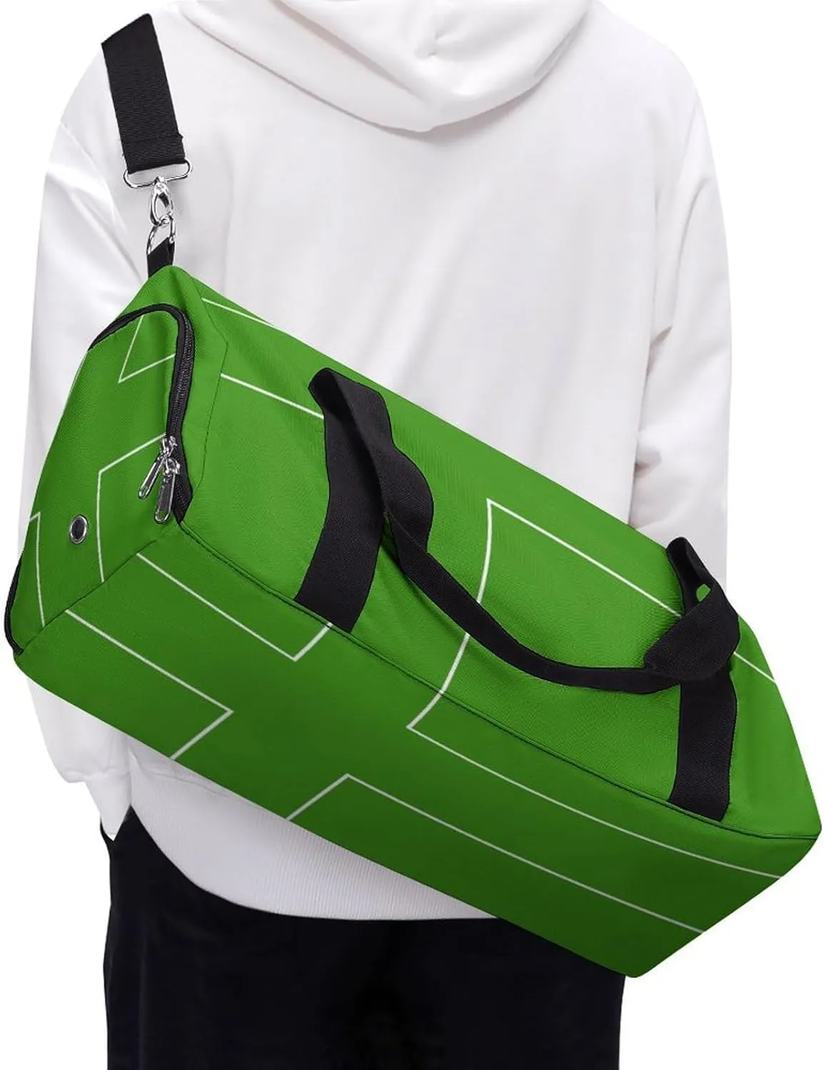 Lightweight Ladonia Flag Duffel Bag for Boys Girls with Shoe Compartment Weekender