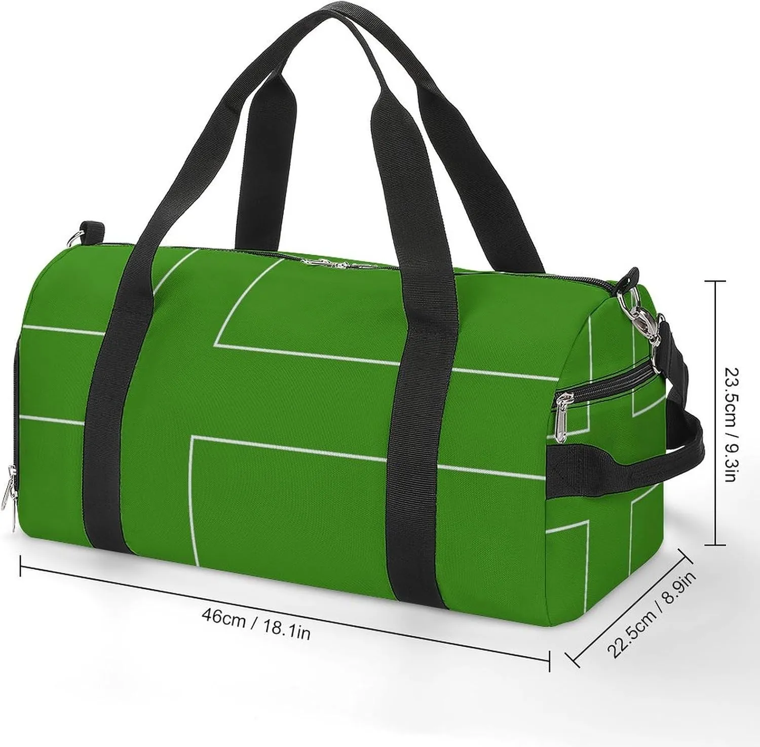 Lightweight Ladonia Flag Duffel Bag for Boys Girls with Shoe Compartment Weekender