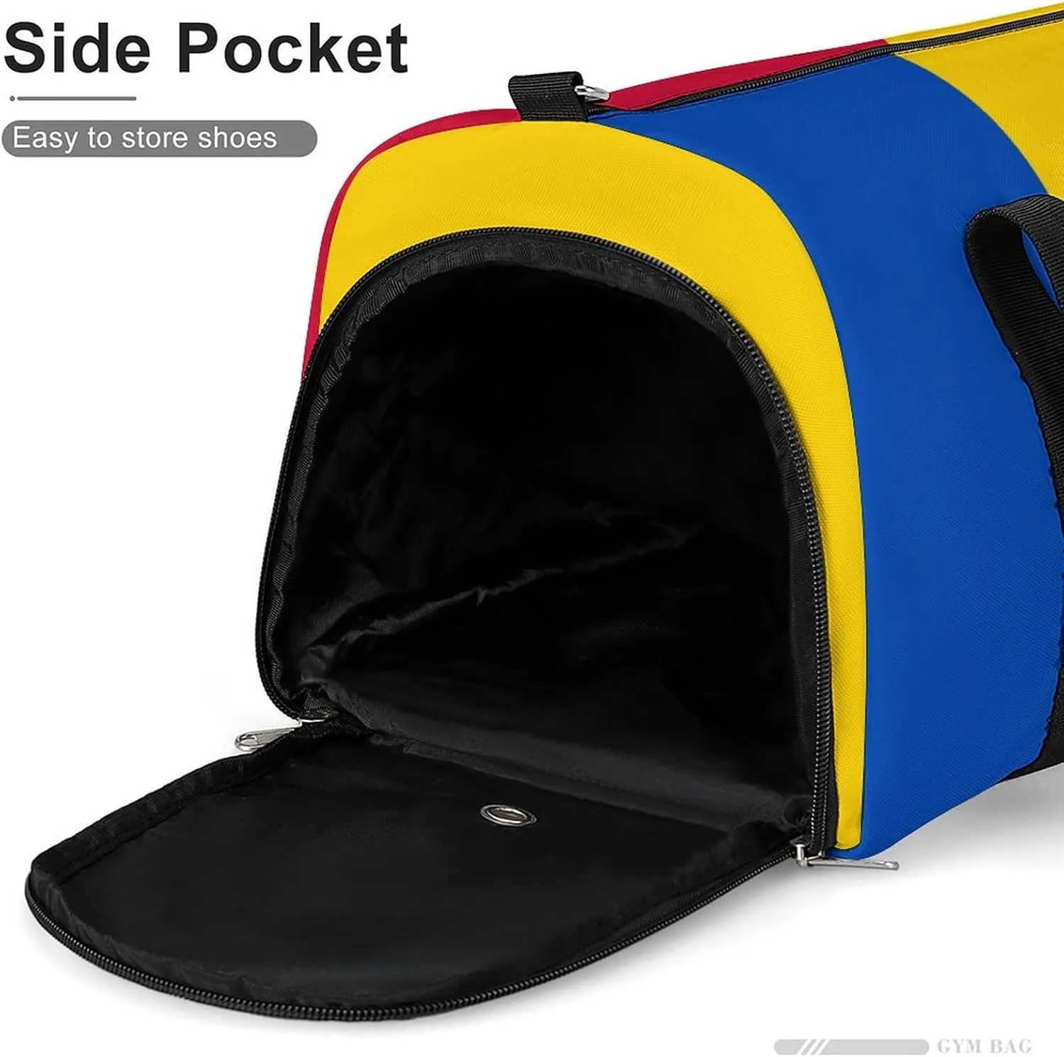 Lightweight Moldova Flag Duffel Bag for Boys Girls with Shoe Compartment Weekender