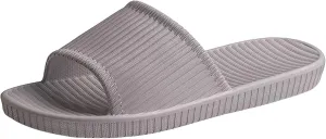 Men and Women Same Couples Quick Drying Thick Soled Soft Soled Solid Color Home Summer Women Booties Slippers