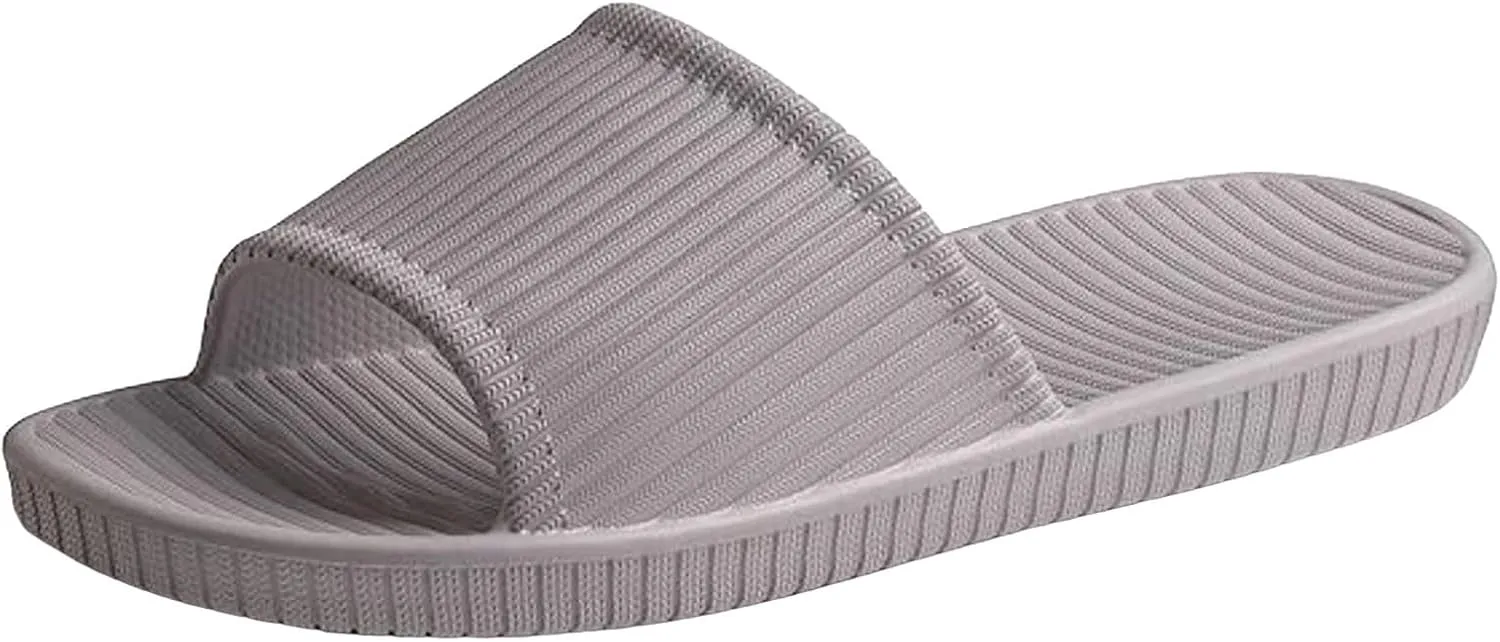 Men and Women Same Couples Quick Drying Thick Soled Soft Soled Solid Color Home Summer Women Booties Slippers