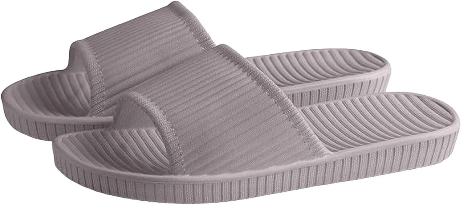 Men and Women Same Couples Quick Drying Thick Soled Soft Soled Solid Color Home Summer Women Booties Slippers