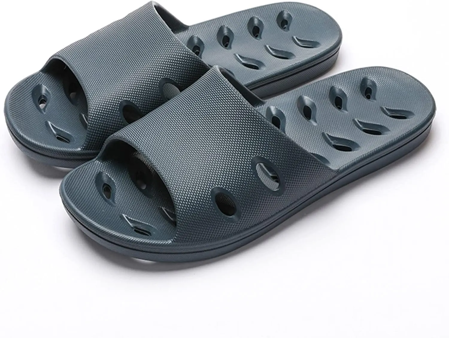 Men Slides Bathroom Slippers Men Non Slip Quick Drying Shower Slides Non Slip House Slippers Indoor Outdoor Mens Outdoor Indoor Slipper for Gym Soft Sole Sandals