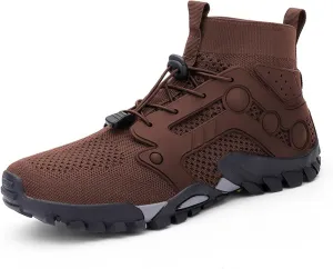 Men's Breathable Outdoor High Rise Hiking Shoes Non-Slip Adventure Ankle Trekking Boots