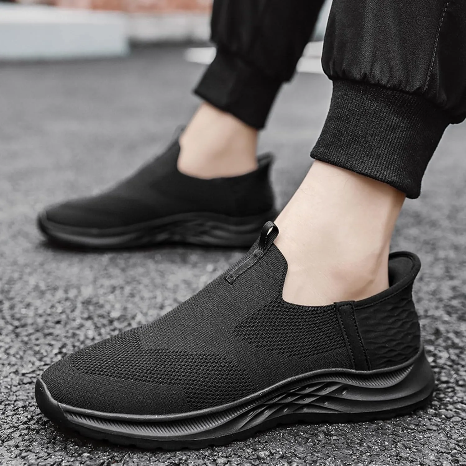 Men's Fashion Sneakers Mens Athletic Shoes Slip on Shoe for Men Sneaker for Men Lightweight Mesh Sneaker