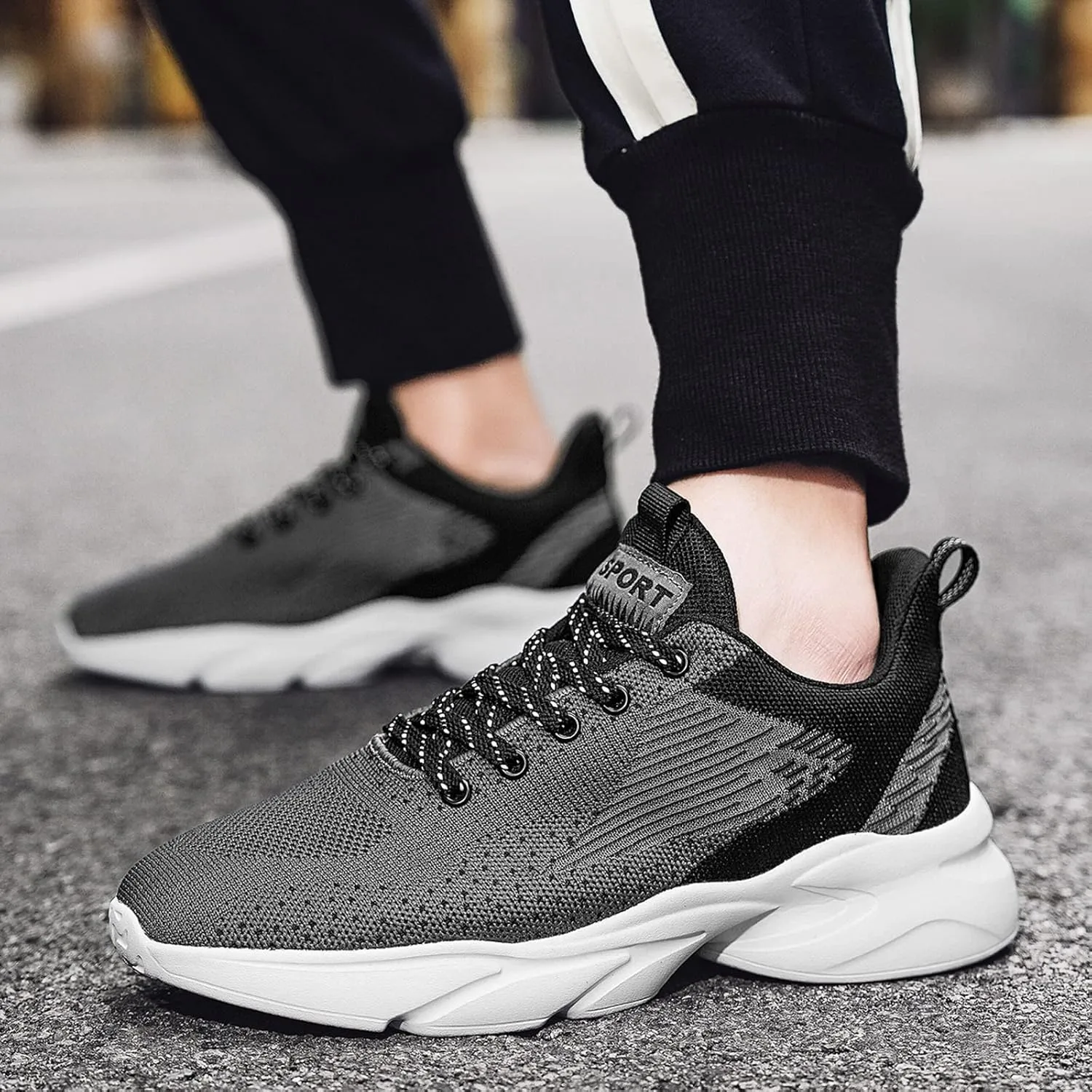 Men's Fashion Sneakers Men's Sneakers Slip on Shoe for Men Tennis Shoe for Men Lightweight Athletic Gym Sneaker