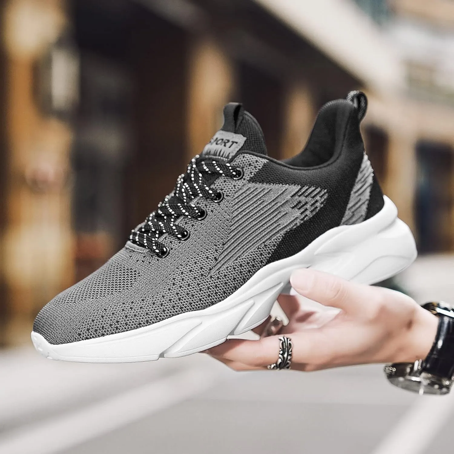 Men's Fashion Sneakers Men's Sneakers Slip on Shoe for Men Tennis Shoe for Men Lightweight Athletic Gym Sneaker