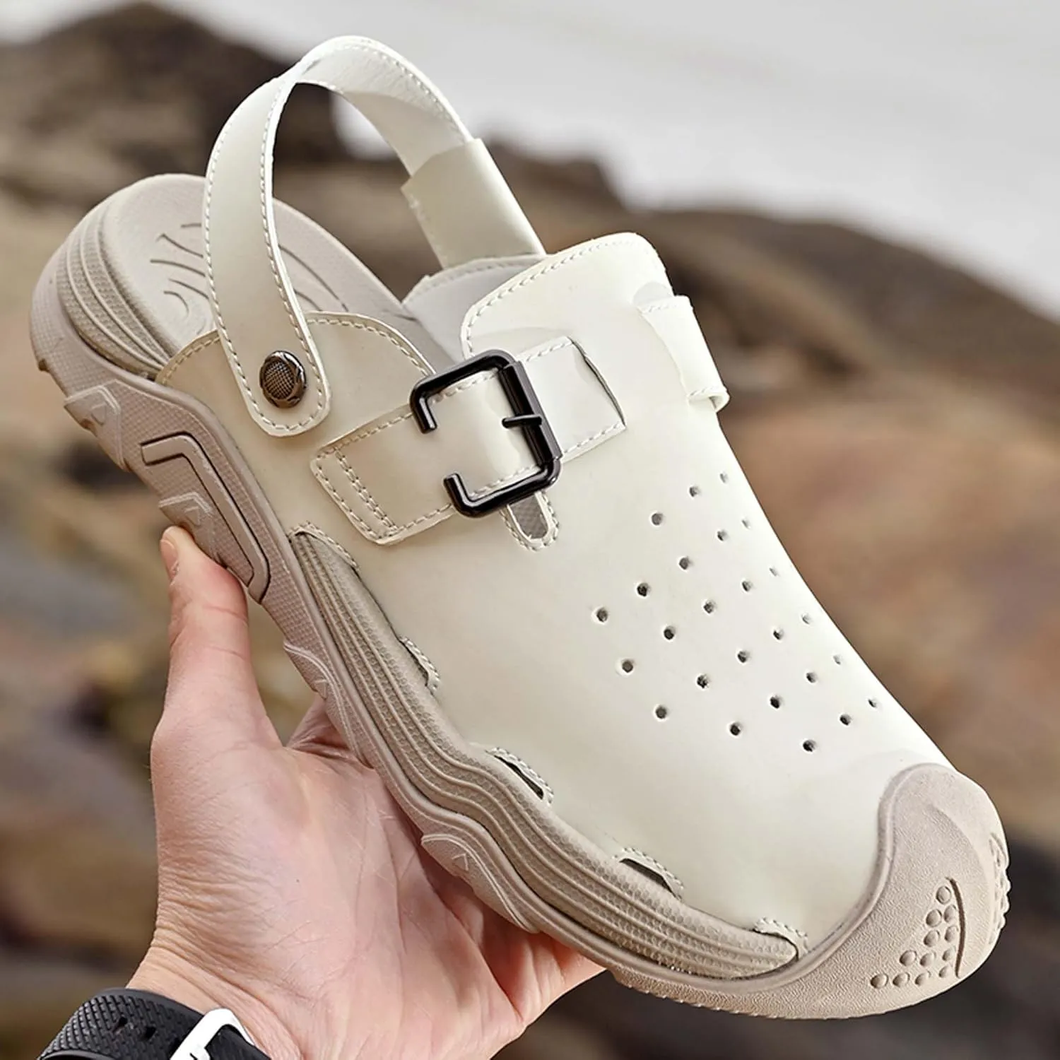 Men's Fashion Sports Sandals Adjustable Heel Slippers Slippers Outdoor Fisherman Pool Beach Shoes Outdoor Hiking Climbing Camping Shoes