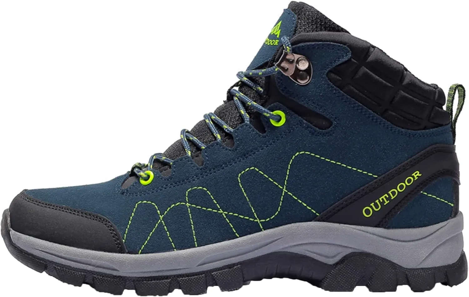 Mens Hiking Boots Waterproof Plus Cashmere Walking Boots Outdoor Camping Climbing Running Non-Slip