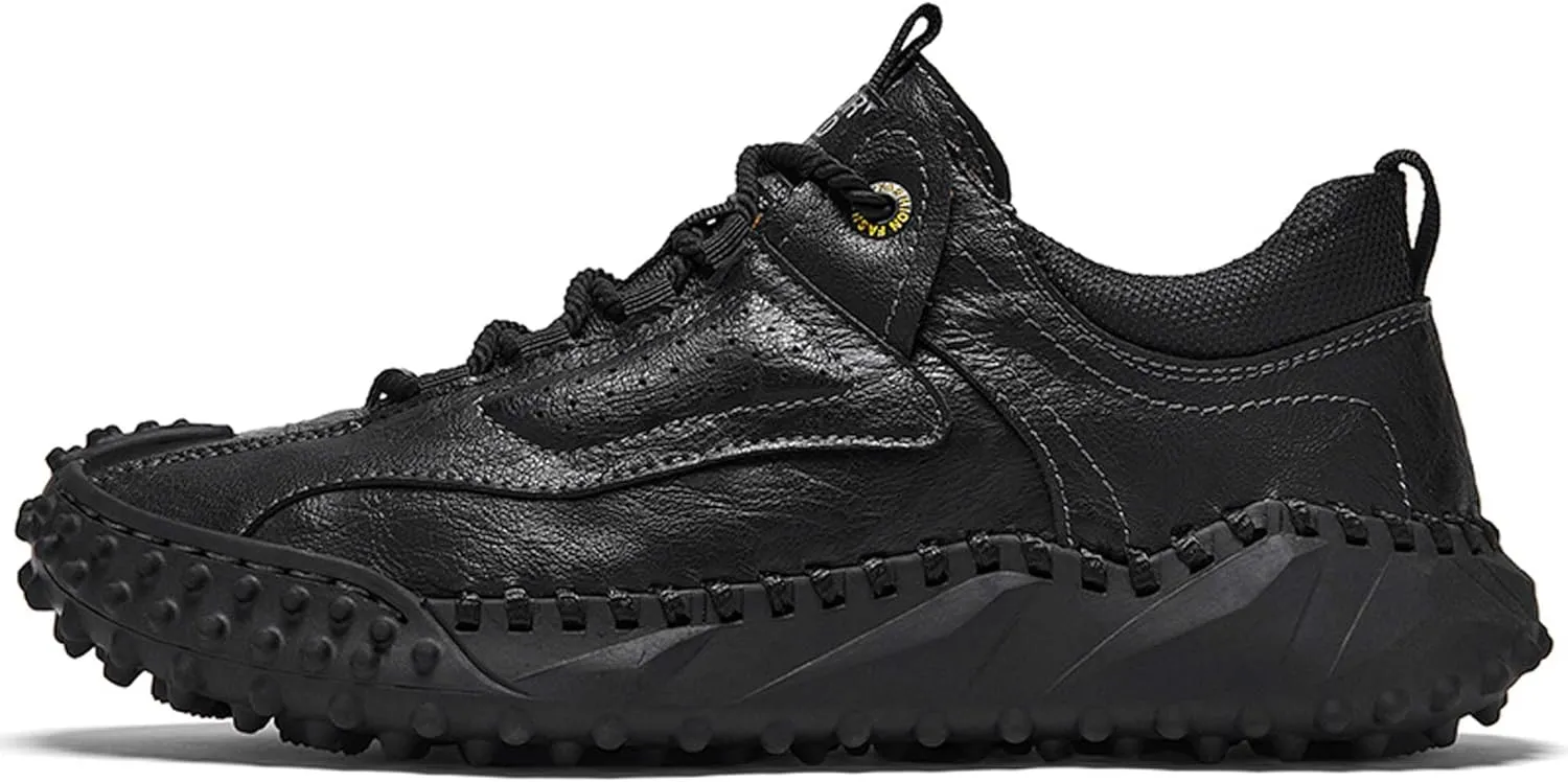 Men's Hiking Climbing Shoes Retro Thick Bottom Casual Walking Non-Slip Waterproof Outdoor Cross-Country Adventure Backpacking Travel Shoes