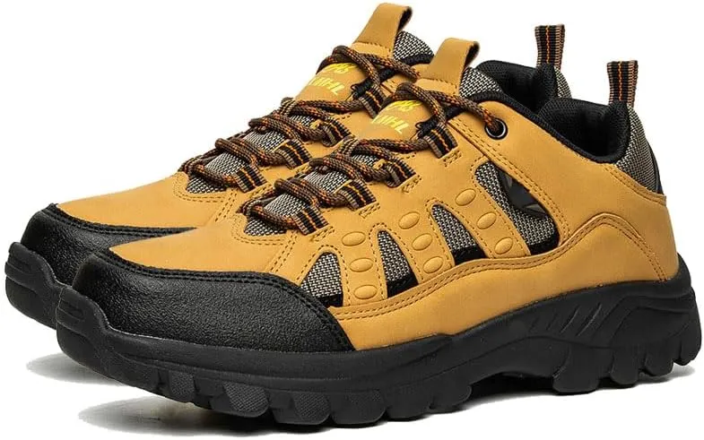 Men's Hiking Shoes Outdoor Breathable Walking Sneakers Lightweight Non-Slip Trekking Training Walking Camping