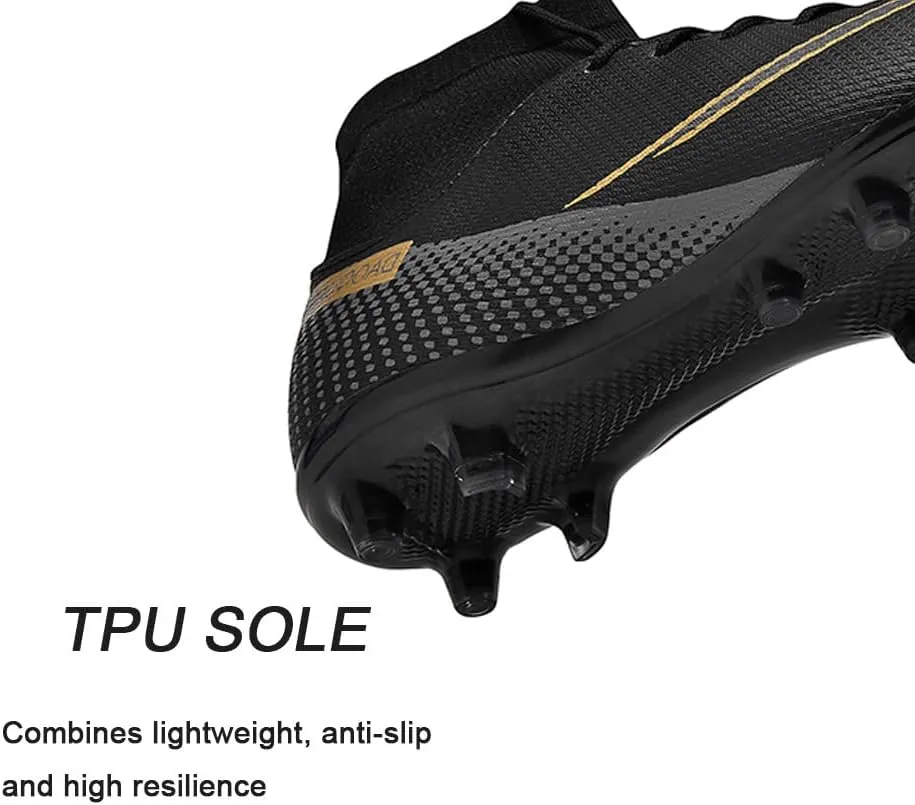 Men's Lightweight Soccer Cleats for Football Training: Non-Slip Professional Futsal Shoes - Futsal Shoes for Youth