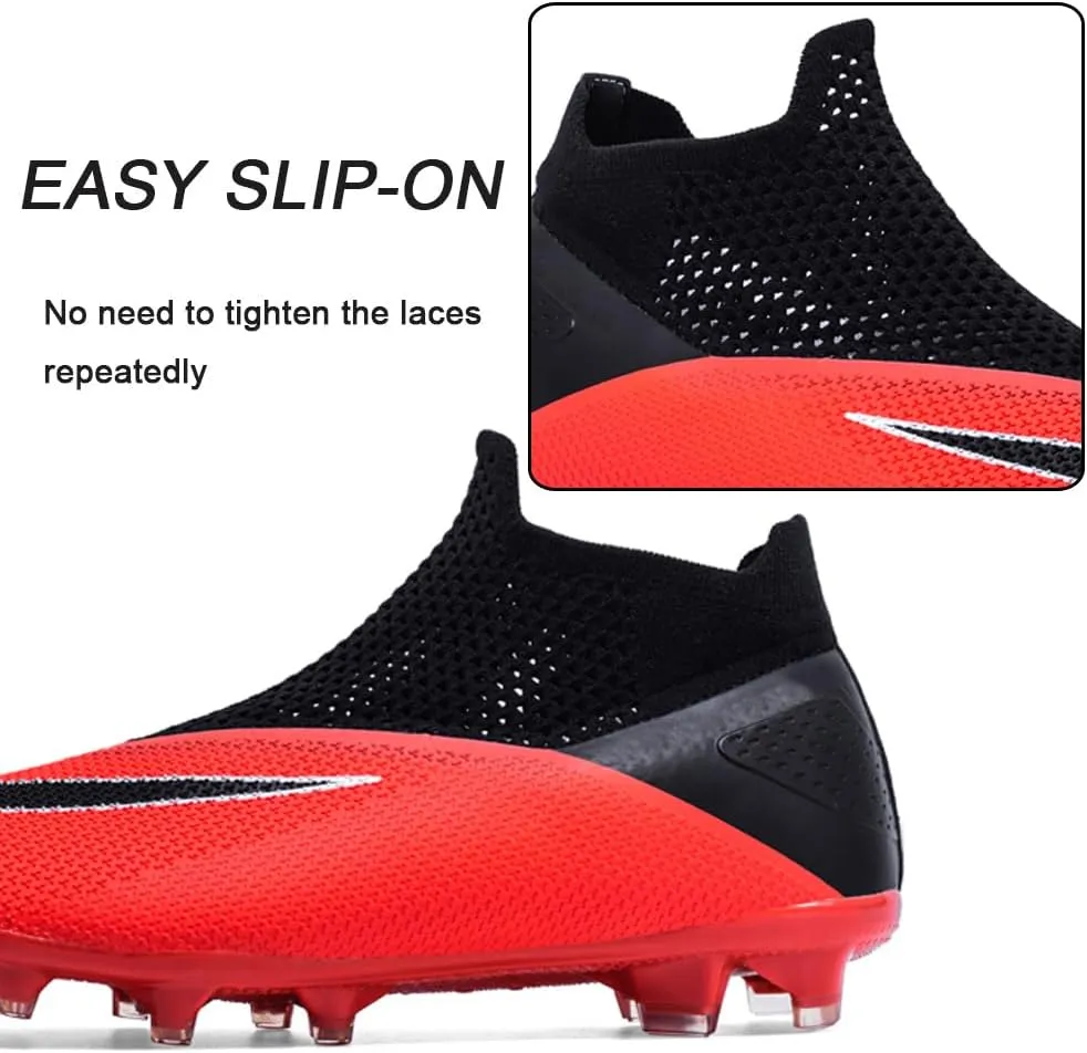 Men's Lightweight Soccer Cleats for Football Training: Non-Slip Professional Futsal Shoes - Futsal Shoes for Youth