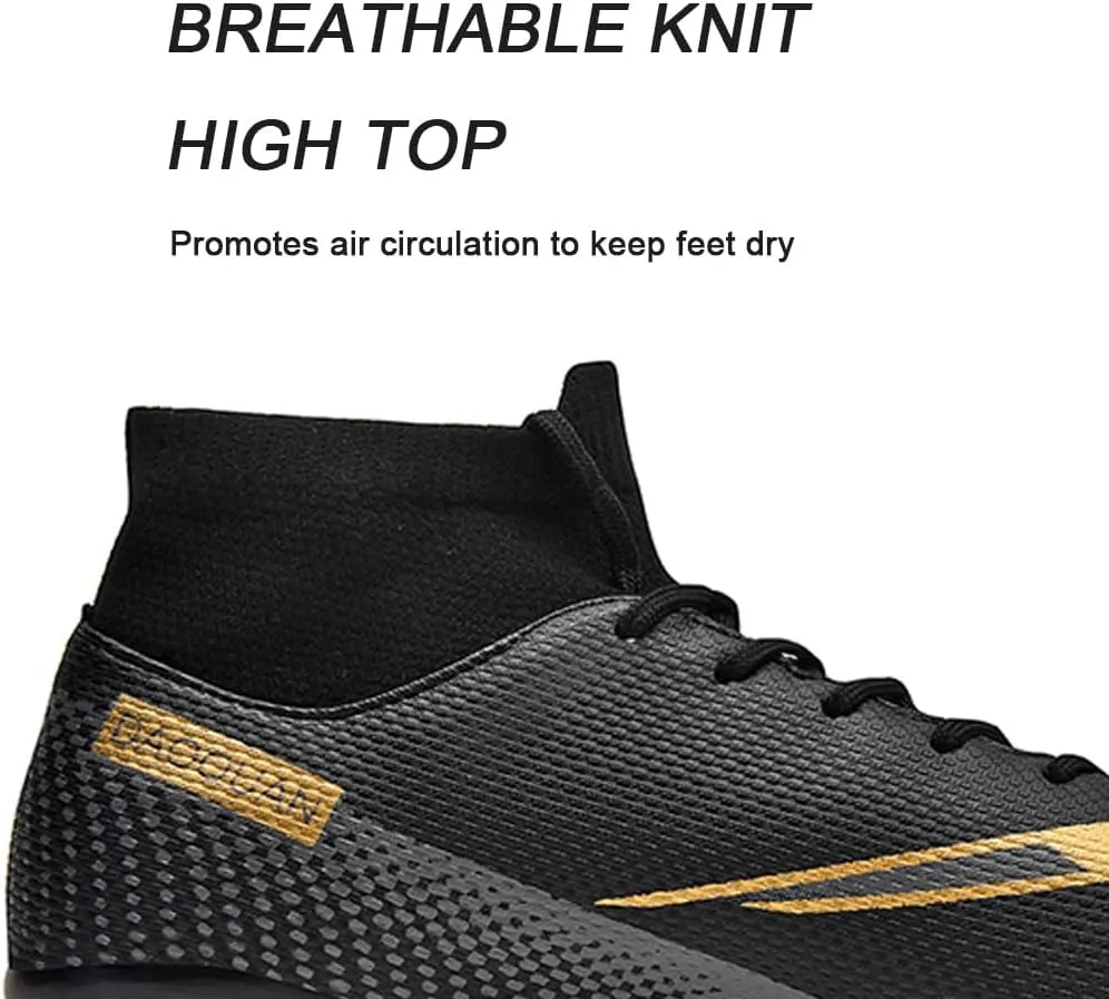 Men's Lightweight Soccer Cleats for Football Training: Non-Slip Professional Futsal Shoes - Futsal Shoes for Youth