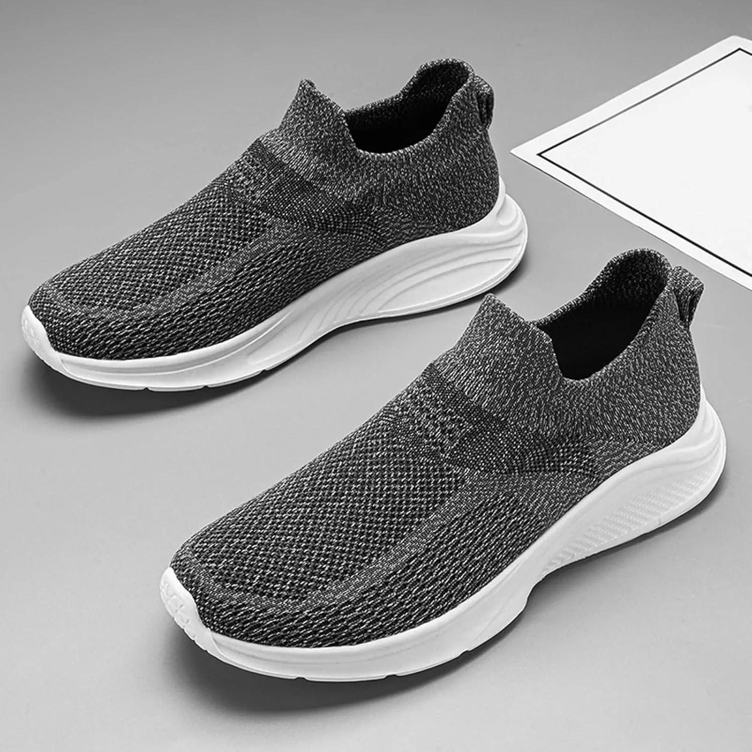 Mens Slip on Shoes Mens Tennis Shoes Shoe for Men Walking Shoe for Men Running Trail Breathable Sneaker