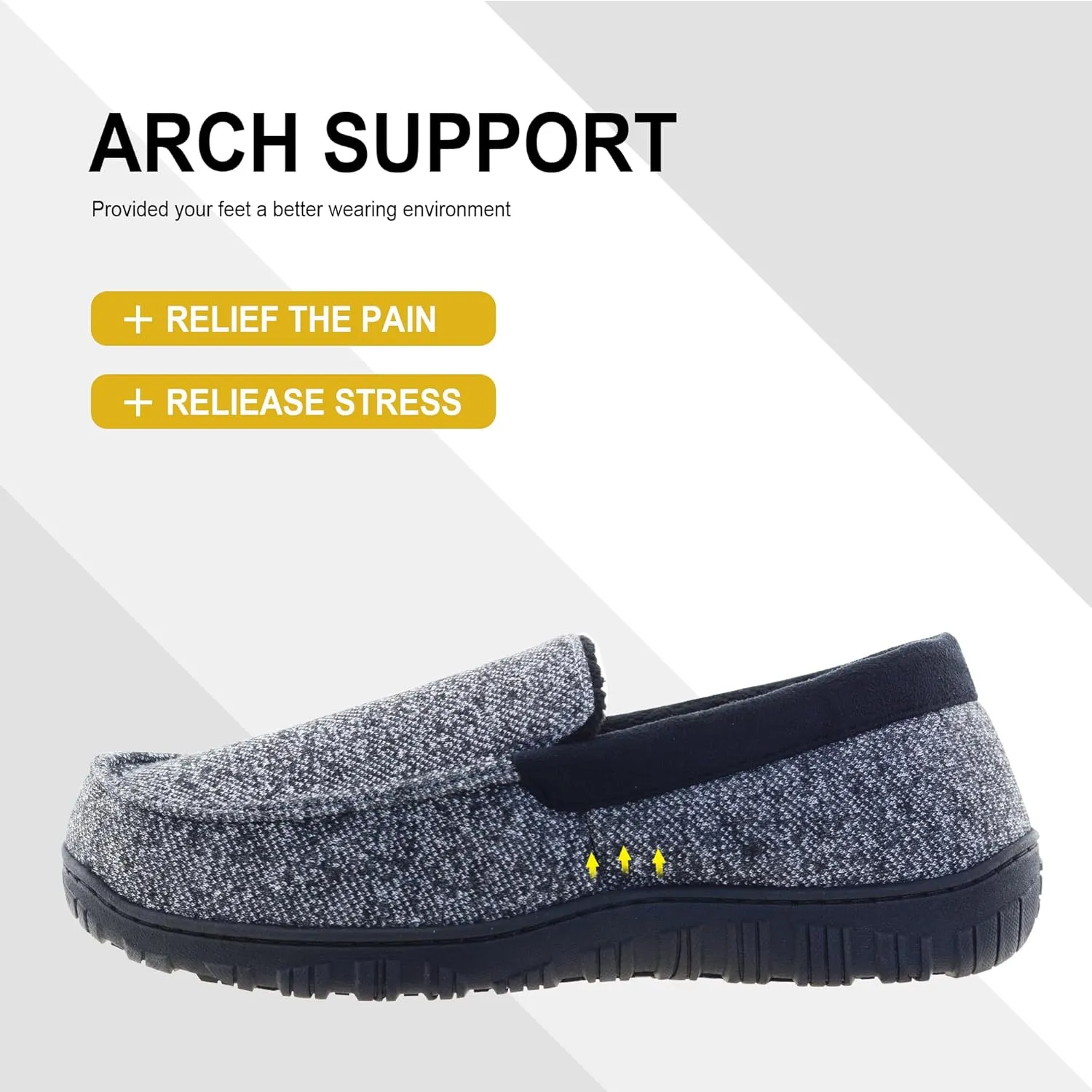 Mens Slippers Indoor Outdoor House Slippers Comfort House Shoes