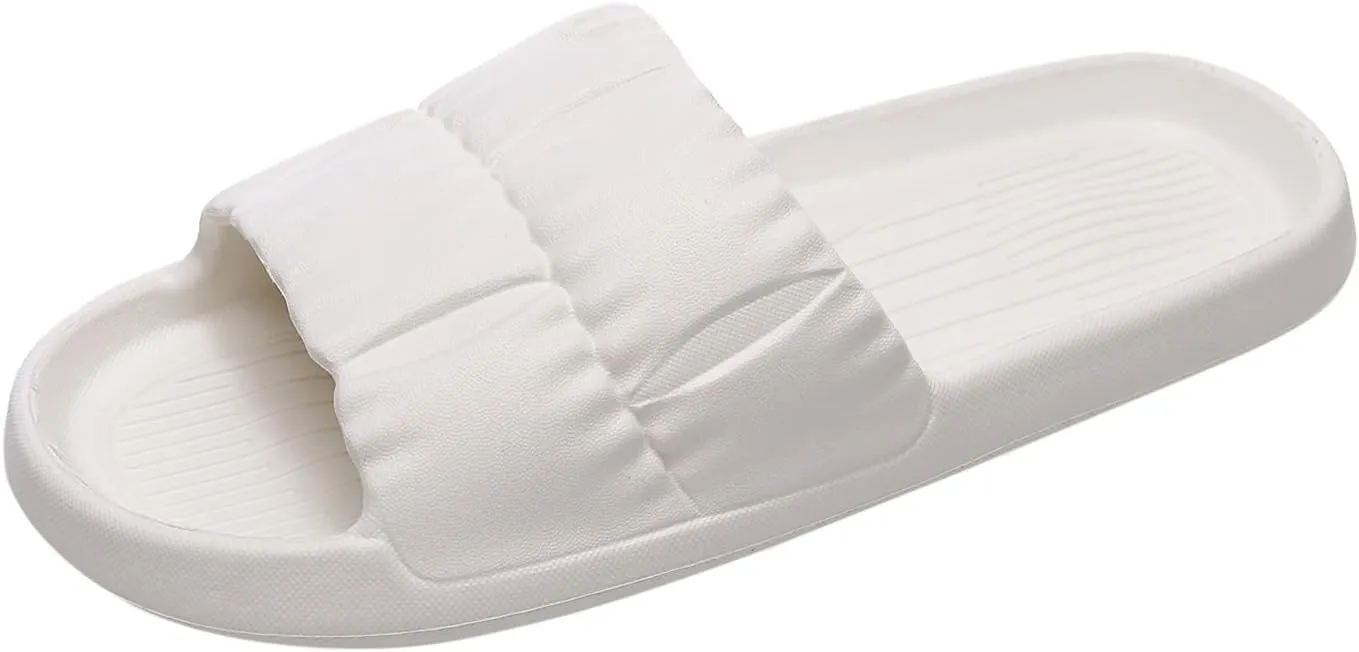 Mens Slippers Slides for Women Cloud Slippers for Men Shower Shoes Women Drainage Hole Indoor Indoor Outdoor
