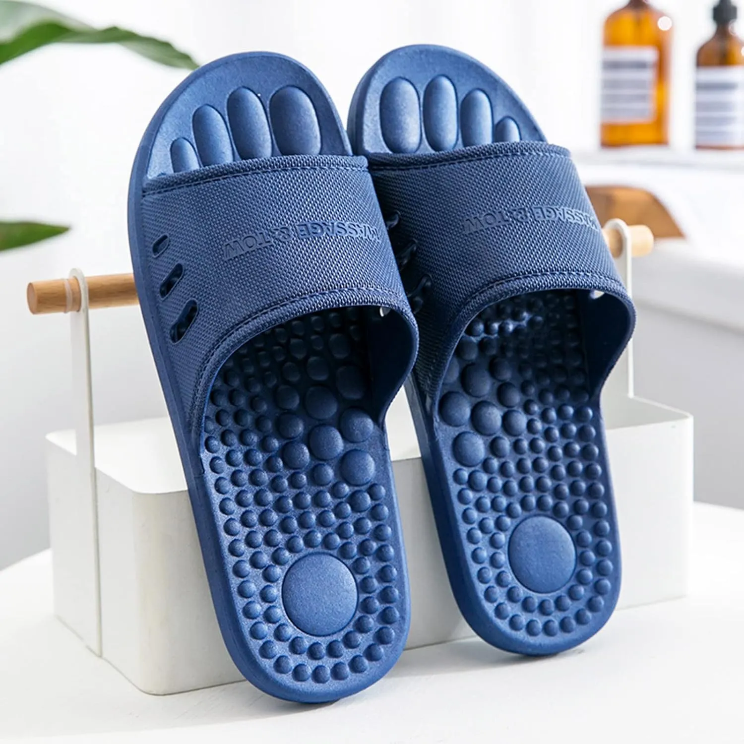 Mens Slippers Slides for Women Mens Shower Shoes Shower Shoes Women Beach Bathroom House Slides Slippers